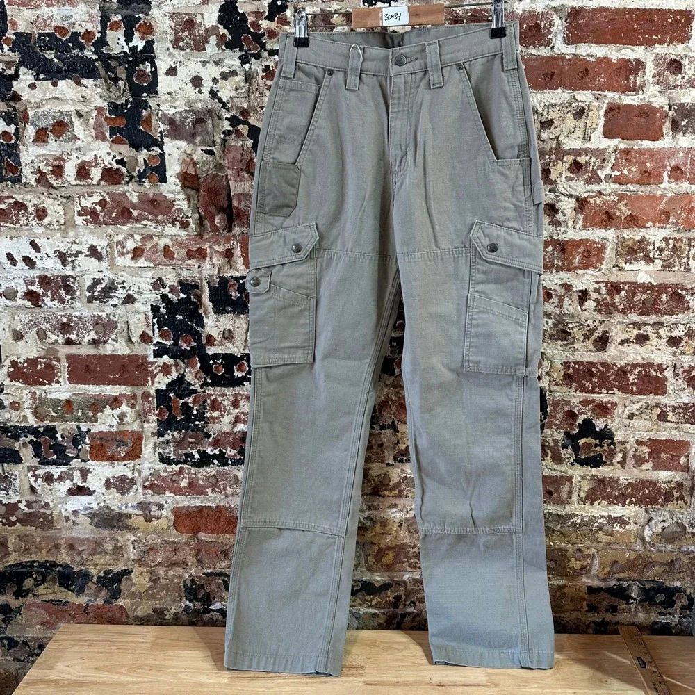 Carhartt B342 DES Cargo Pants Ripstop Workwear Men's Size 30x34 Desert